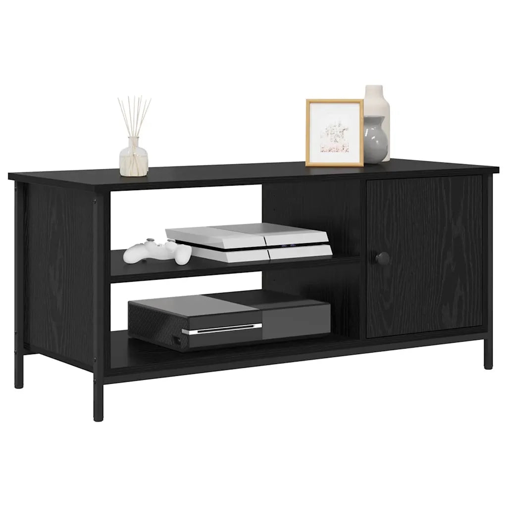 Mobile TV-Credenza per TV-Console TV Rovere Nero 100 x 40 x 45 cm Legno multistrato