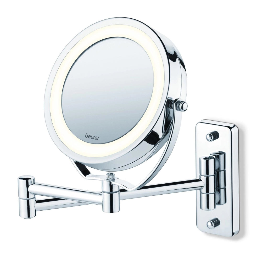 Beurer BS 59 Specchio Cosmetico da Parete, Orientabile e con Illuminazione LED
