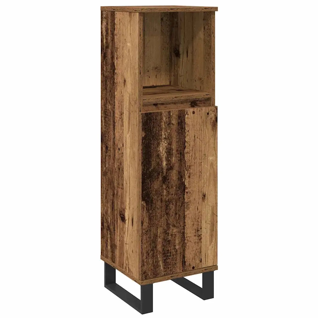 Set di mobili per il bagno 3 pcs Marrone Legno multistrato