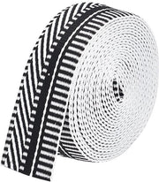 Tessuto in webbing 1,5 pollici (38 mm) - Poliestere Jacquard singolo - Disegno a righe - Filo per cucire - Accessori creativi - 5 yard/4,57 m - Nastro