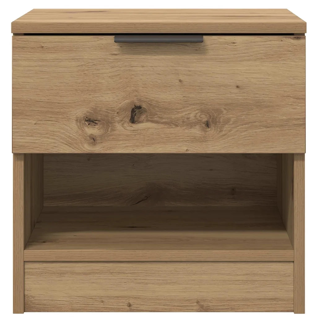 Armadietto per letto 2 pcs Rovere artigianale 40 x 39 x 40cm
