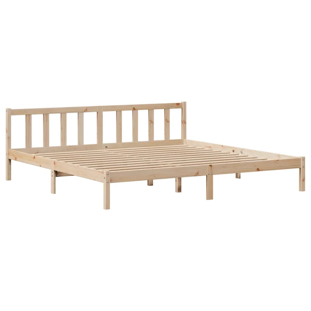 Letto senza Materasso 180x200 cm in Legno Massello di Pino 3305767