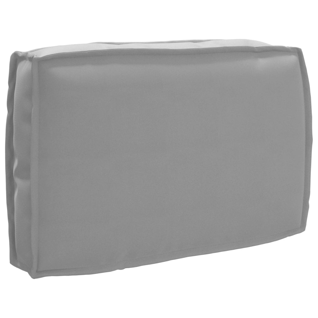 Cuscino per Pallet per Schienale Grigio 60x40x12 cm Tessuto Oxford