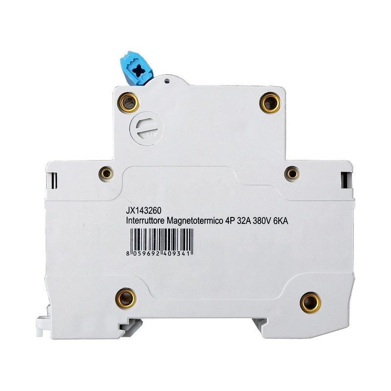 Interruttore Magnetotermico Automatico 4P 32A 6000A 220V 380V Salvavita Stotz Occupa 4 Moduli DIN
