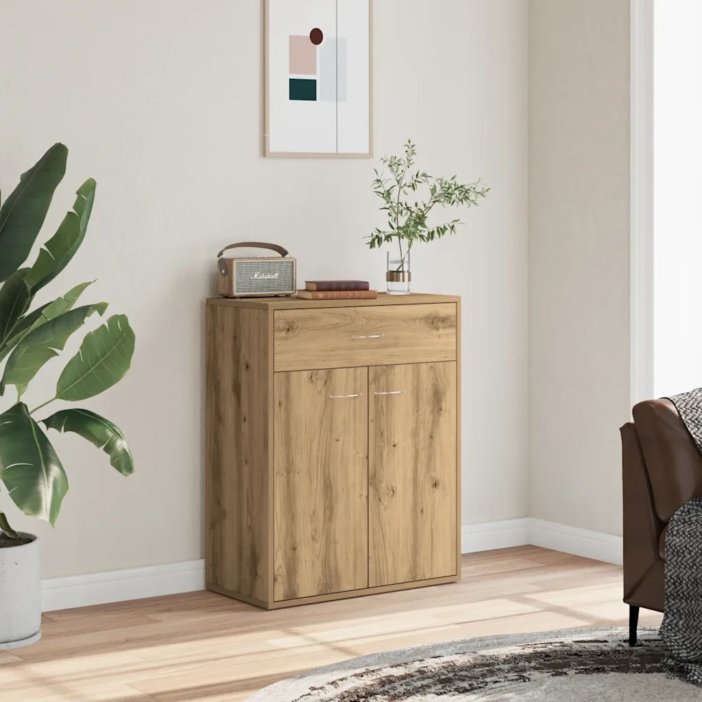 Credenza Rovere Artigianale 60x30x75 cm in Legno Multistrato 855897