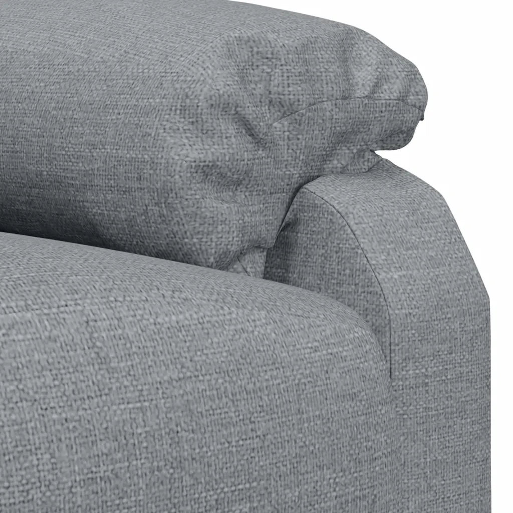 Poltrona Elettrica Massaggiante Grigio Chiaro in Tessuto cod mxl 32205