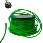 Trade Shop - Filo Per Decespugliatore Quadrato 5 Mm Bobina 100mt Taglaerba Cavo Matassa Verde -