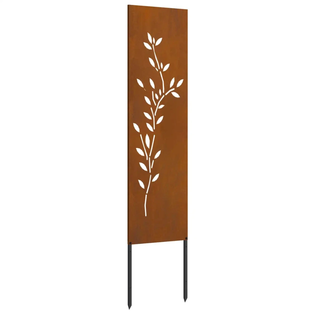 Schermo per privacy in giardino Floreale Ruggine 32 x 140 cm