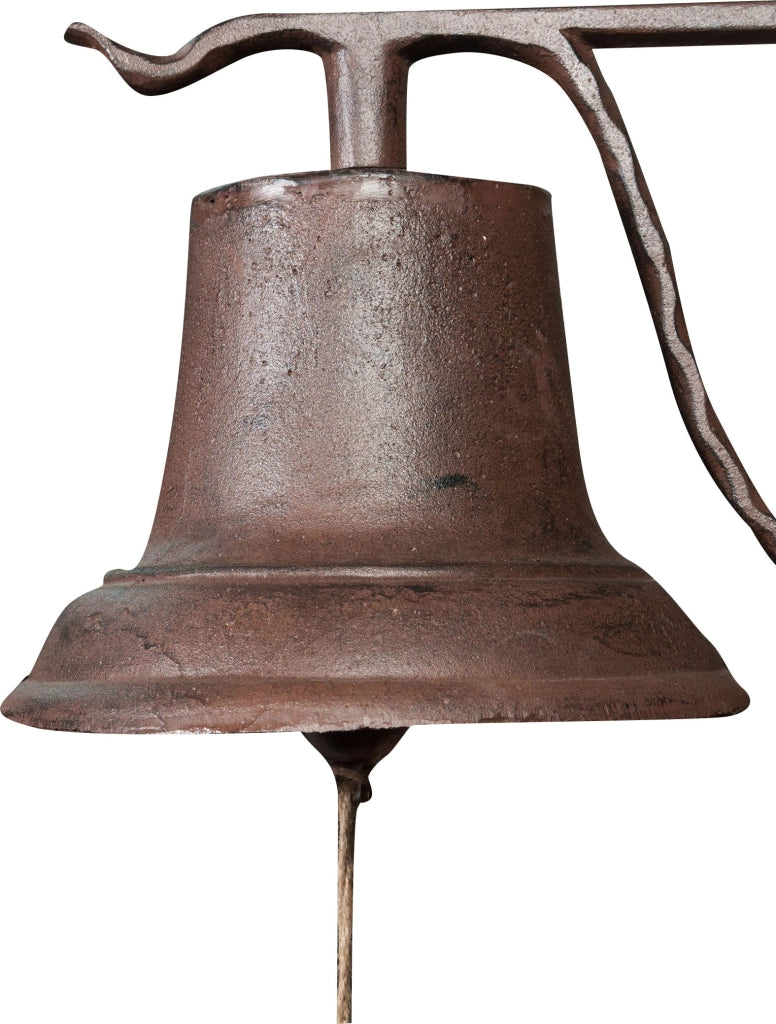 Biscottini Campana a muro in ghisa L49xPR30xH33 cm finitura ruggine anticata realizzata