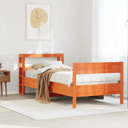 vidaXL Letto senza Materasso Marrone Cera 75x190 cm in Legno di Pino
