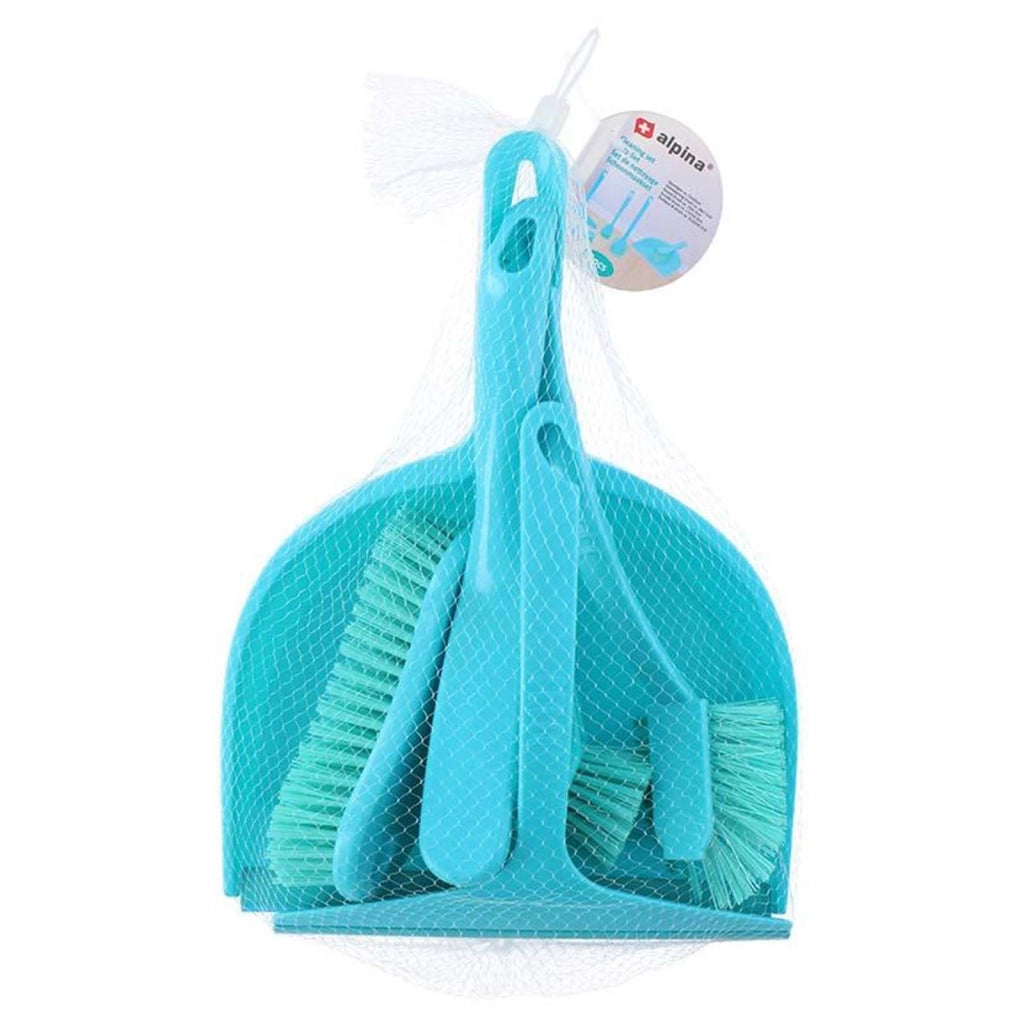 Kit di pulizia 6 in 1 con paletta / spazzole e raschietto multiuso Blu Quokka