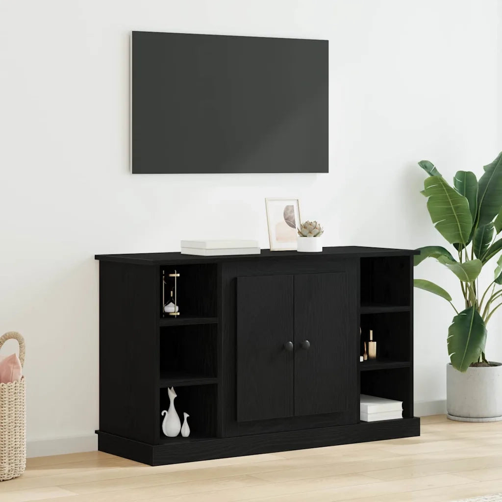 Credenza Rovere Nero 100 x 35,5 x 60 cm Legno multistrato 881431