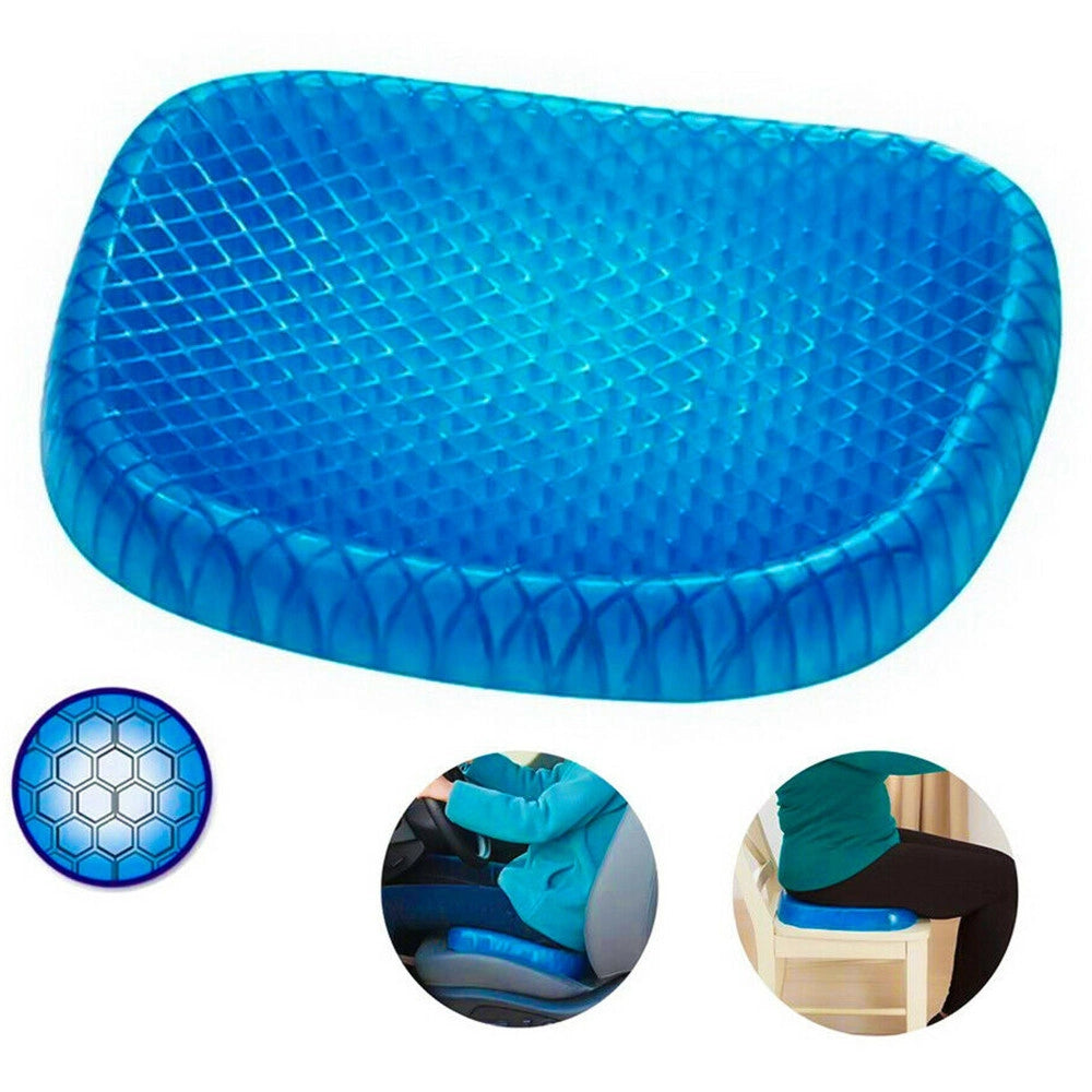 Trade Shop - Cuscino Gel Sedia Sedile Nido D'ape Comfort Sostegno Seduta Corretta Flex Uffici -