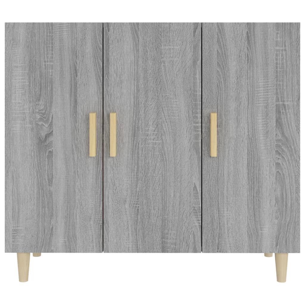 Buffet credenza cassettiera armadio mobile contenitore organizer cucina soggiorno salotto Sonoma 90 x 34 x 80 cm legno ingegnerizzato grigio 02_0036550