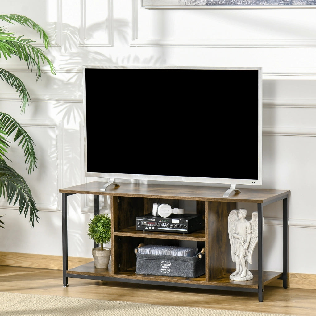 Mobile TV con ripiani regolabili ¨C zephmum ¨C 110x40x50 cm marrone