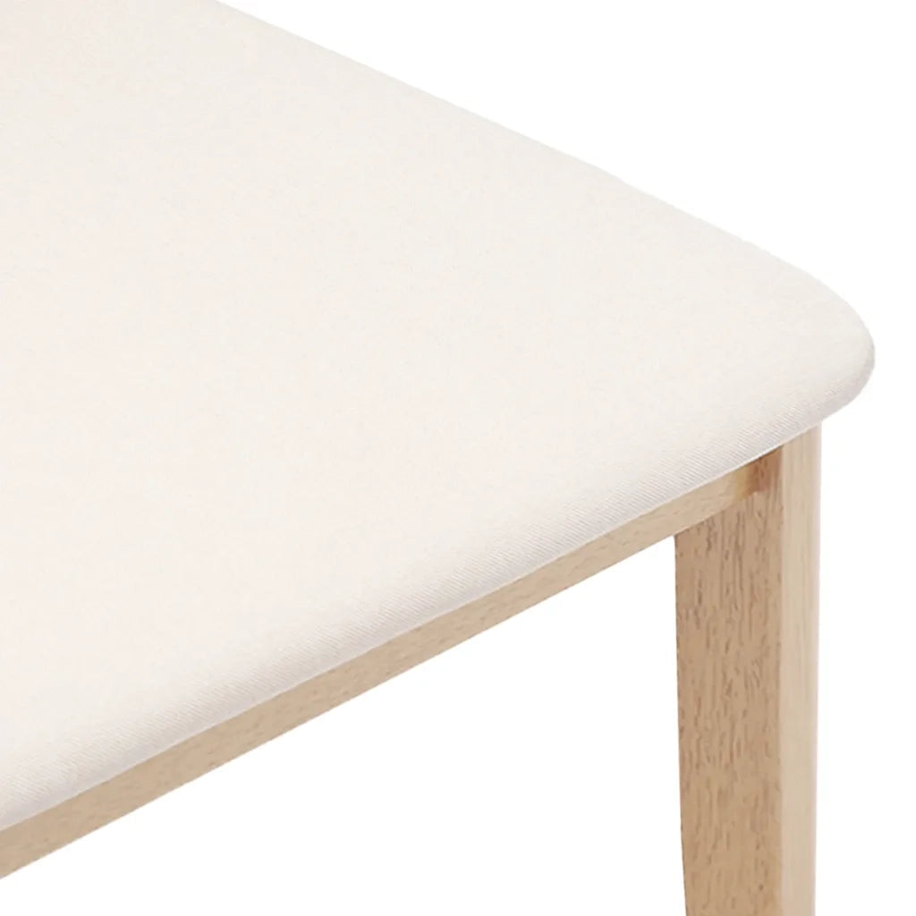 Sedie da Pranzo con Cuscini 2 pz in Legno Massello di Hevea 4102450