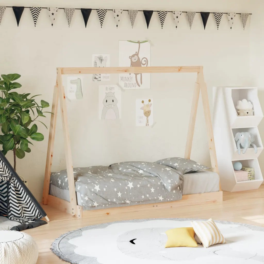 Giroletto per Bambini | Letto Infantile | Lettino 70x140 cm in Legno Massello di Pino