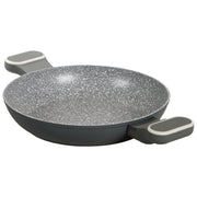 Set di 6 Tegame Alluminio Forgiato 28 Grit Stone Manico Soft Touch Fondo Induzione