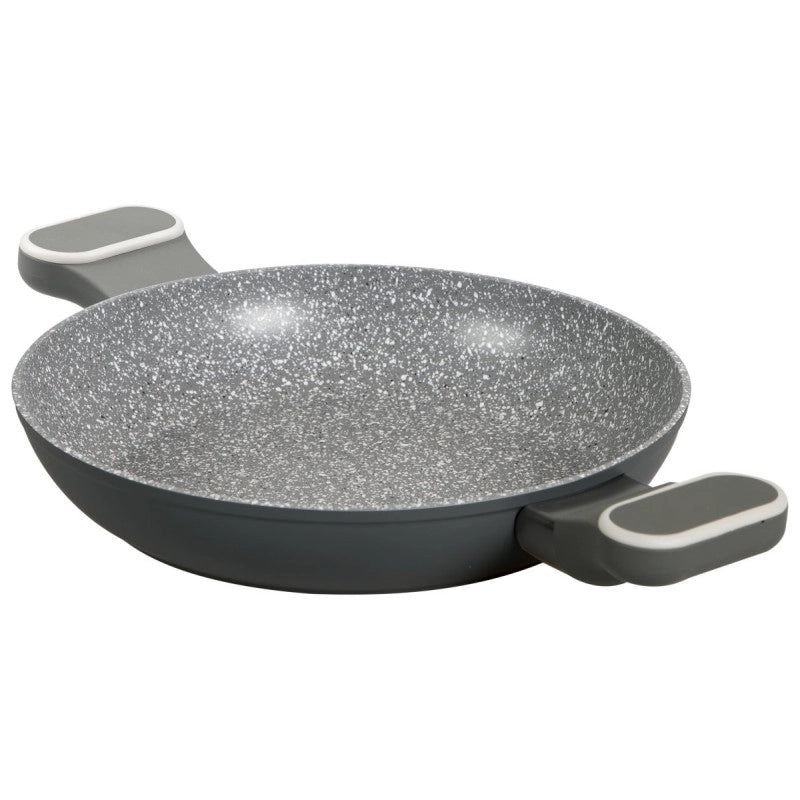 Set di 6 Tegame Alluminio Forgiato 28 Grit Stone Manico Soft Touch Fondo Induzione