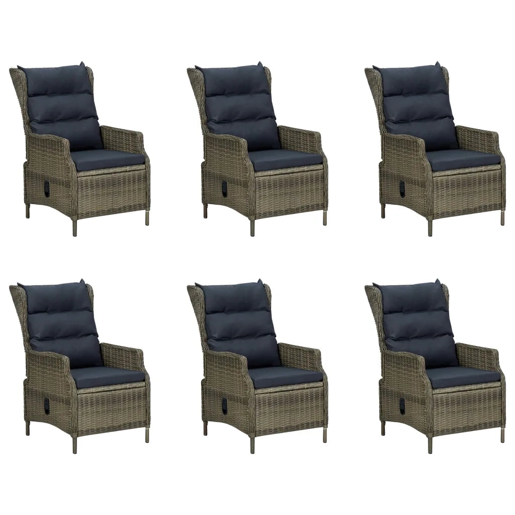 Set Mobili da Pranzo per Giardino 9 pz Marrone cod mxl 69220