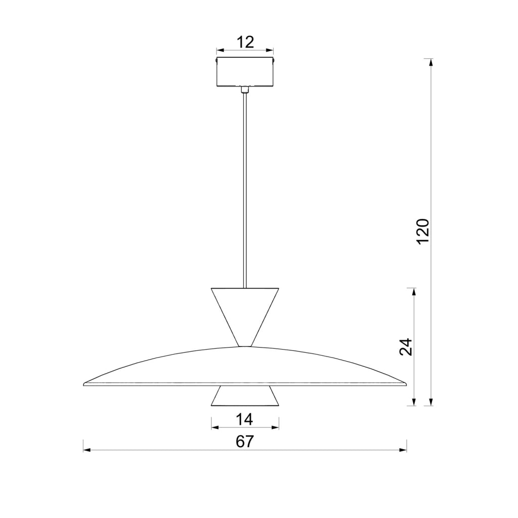 Lampada sospesa Mistic 1xGX53 cashmere acciaio Luminex