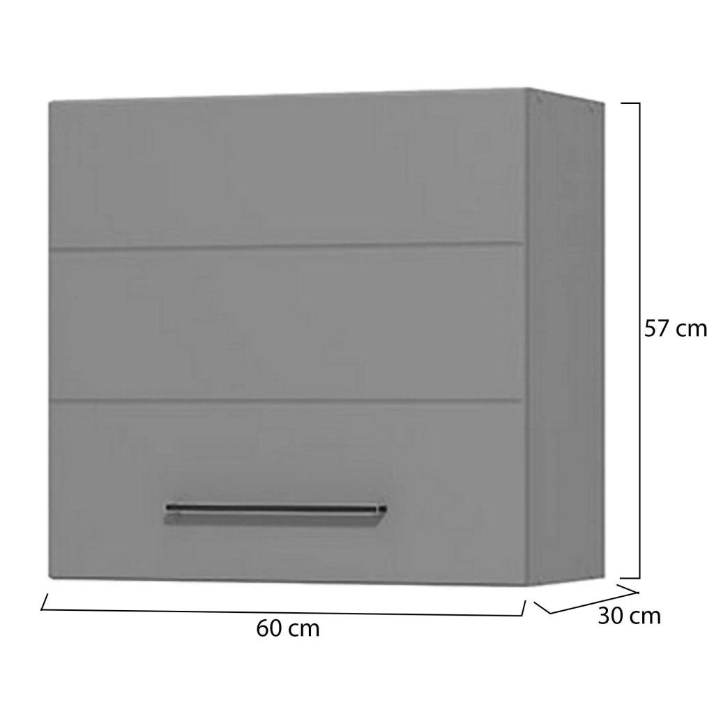 Mobile da Cucina Moiola, Dispensa da Cucina un Cassetto, 60x30x57h cm Grigio