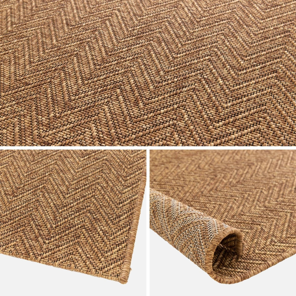 Tappeto per interni/esterni effetto juta scuro 160x230cmi sweeek