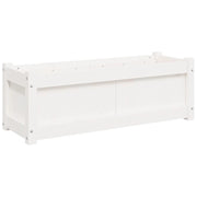 Fioriera rialzata per piante fiori terrazza giardino 90 x 31 x 31 cm legno massello di pino bianco 02_0037965