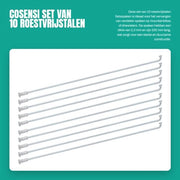 Accessori per bicicletta - Spoke per bicicletta da montagna - 10 pezzi - Acciaio inossidabile - Diametro 2,2 mm - Per biciclette da 3 ruote