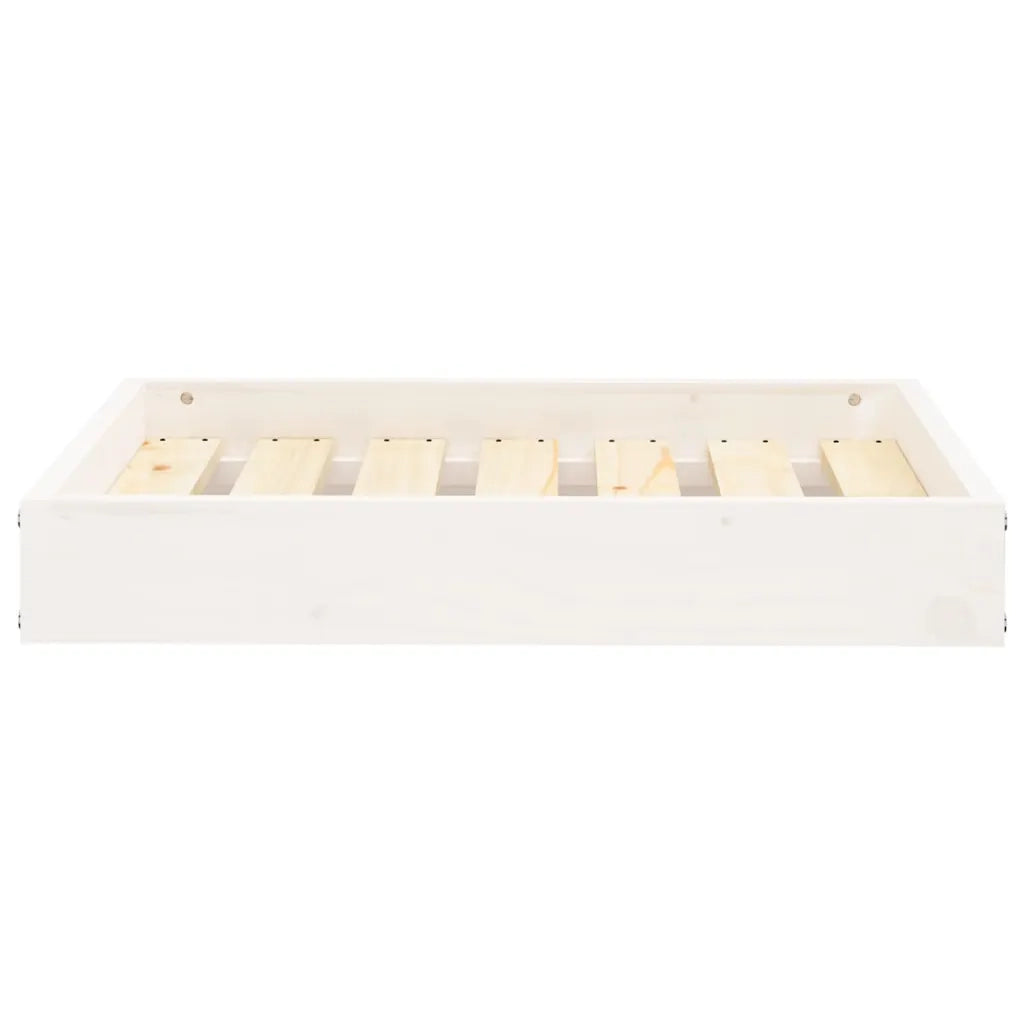 Cuccia per Cani Bianca 61,5x49x9 cm in Legno Massello di Pino CFW7819568