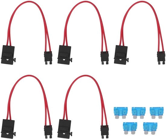Sostituto di Fusibile per Veicoli - Tipo Lame Minima - Resistente - 5 Pezzi - 20A - 16AWG