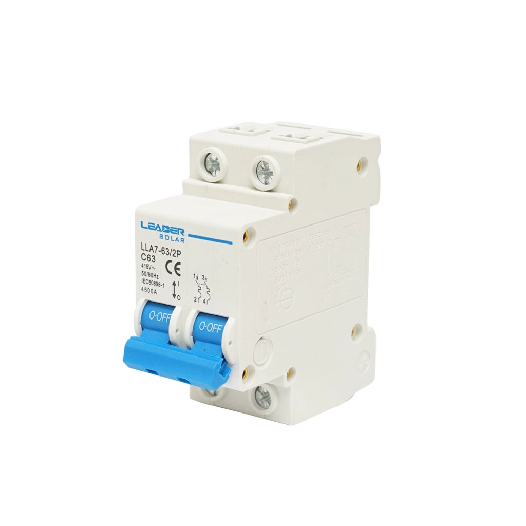 Interruttore automatico tipo fusibile 2P-63A-415VAC Leader
