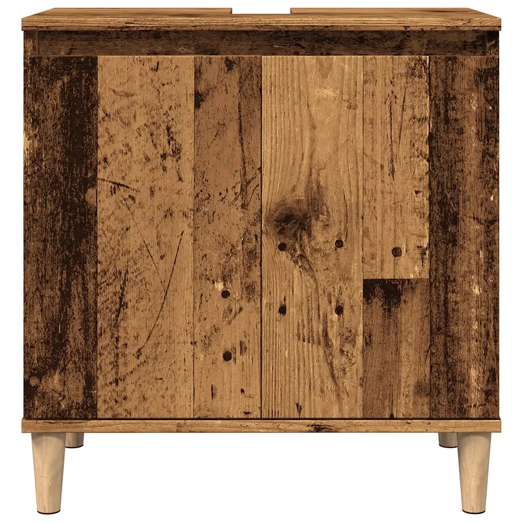 Mobile Lavabo Legno Antico 58x33x60 cm in Legno Multistrato 857114