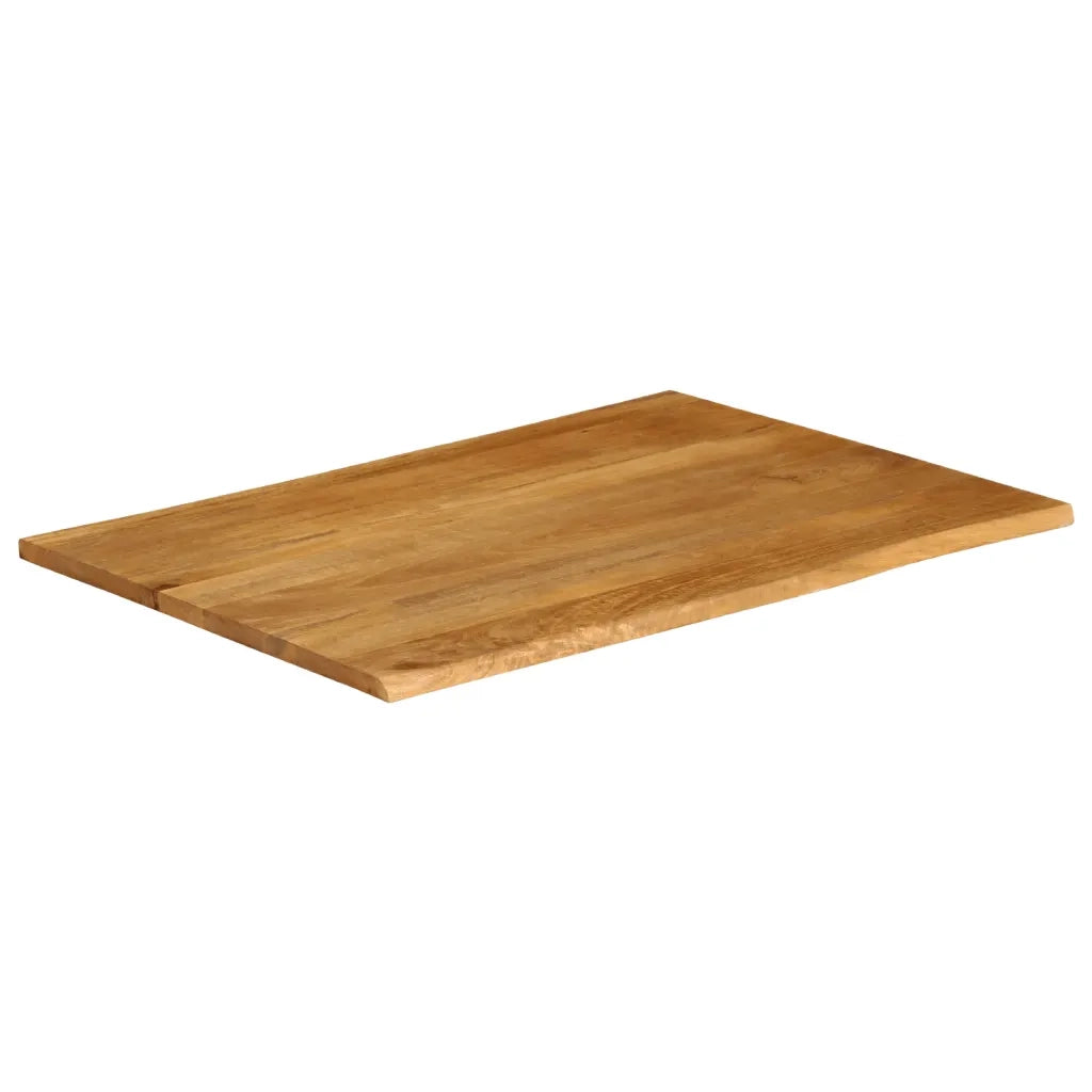 vidaXL Piano per Tavolo 90x80x3,8cm Bordi Vivi in Legno Massello Mango
