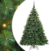 Albero di Natale | Decorazioni natalizie artificiale con 300 LED Verde 180 cm PE e PVC