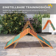 RAMPA PER CANI Regolabile Pieghevole 173 x 59 x 66 cm Legno Arancione