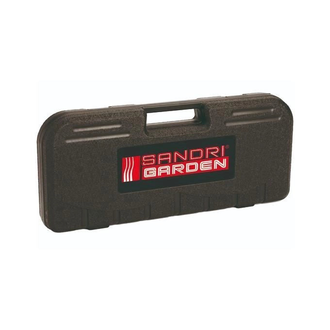 Sandrigarden 7893420 Set per Barbecue 18 Pezzi Acciaio Inox Manico Legno con Valigetta