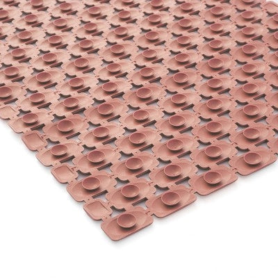 Tappetino antiscivolo doccia rosa 40x73 cm in plastica Spring