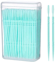 Borsetti Interdentali a Doppia Faccia - Spazzola per Denti - Set di Spazzole per Denti - Spazzole in Silicone - Strumento di Pulizia per Denti - Manico Antiscivolo - Progettazione Leggera - Pulitore per Denti
