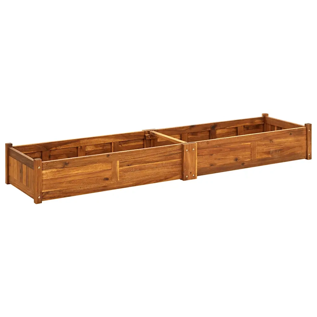 Letto Rialzato da Giardino in Legno di Acacia 200x50x25 cm 42568