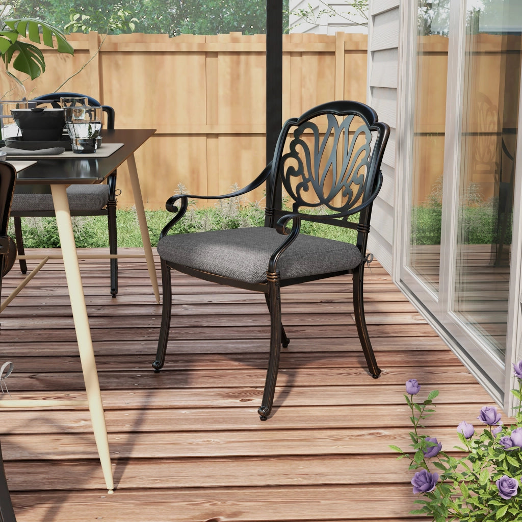 Set di 4 cuscini per sedie ¨C zephmum ¨C grigio 47x47 cm