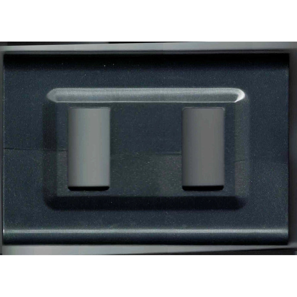 Trade Shop - Placchette Placche In Abs Serie Magic Elite Bticino Compatibili Color Copriprese - Grigio -4 Fori     -
