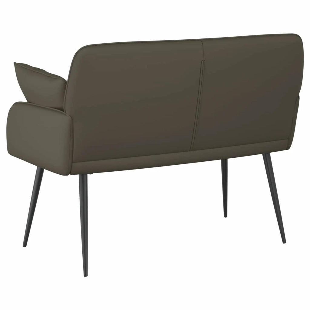 Divano a 2 posti con gambe in metallo 2 posto Grigio Similpelle 42051010