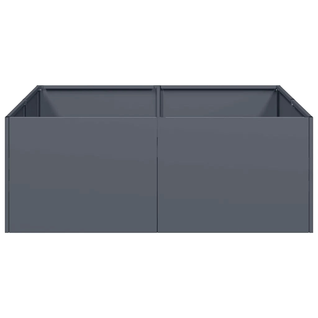 Fioriera Antracite 80x80x30 cm in Acciaio 860803