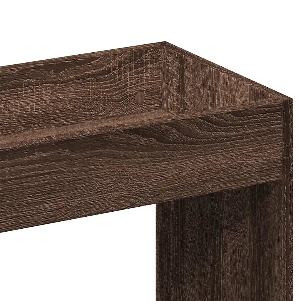 Credenza-Buffet-Armadio da cucina Rovere Marrone 92x33x140 cm in Legno Multistrato