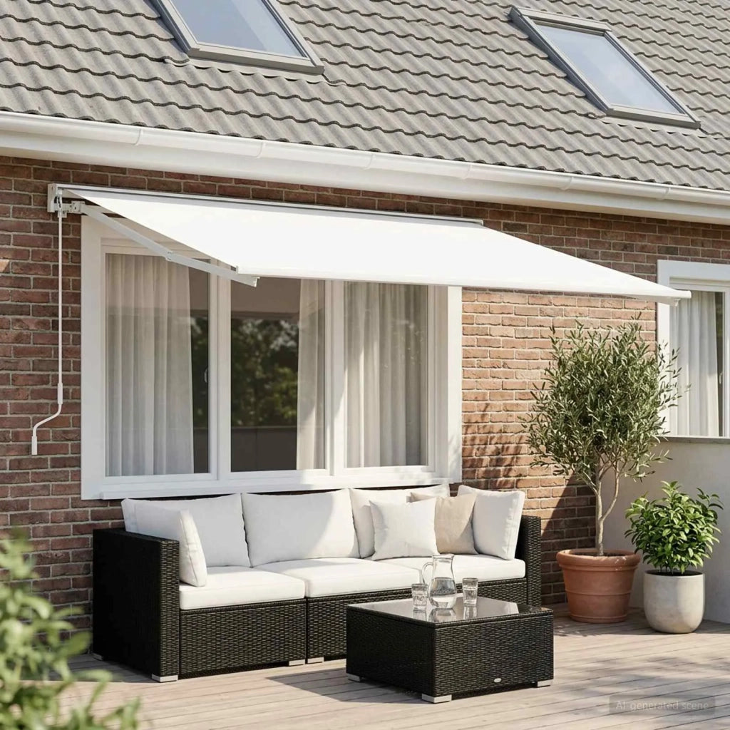 Telo di ricambio per tenda da sole Bianco 600 × 300 cm 3444385