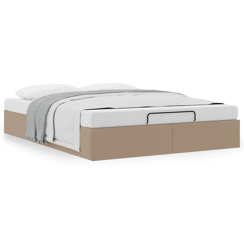 Struttura Letto Pouf senza Materasso 140x190 cm Similpelle