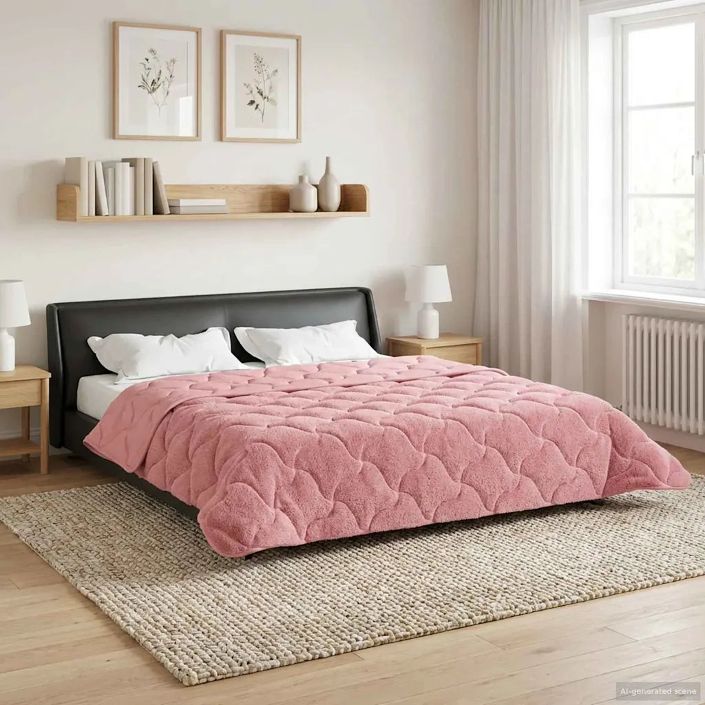 Piumone Completo Annuale Trapuntato Rosa 200 x 240 cm 42026269