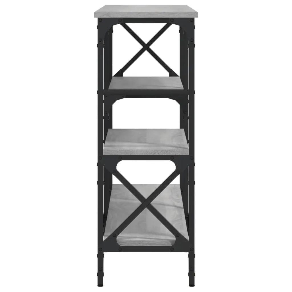 Tavolo Consolle | Tavolo d'Ingresso Grigio Sonoma 150x29x76,5 cm Legno Multistrato