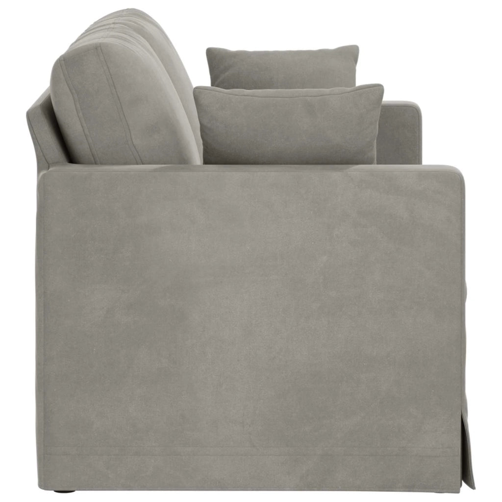 Divano Grigio chiaro 138 x 78 x 80 cm Velluto 42024413
